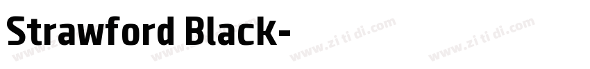 Strawford Black字体转换
